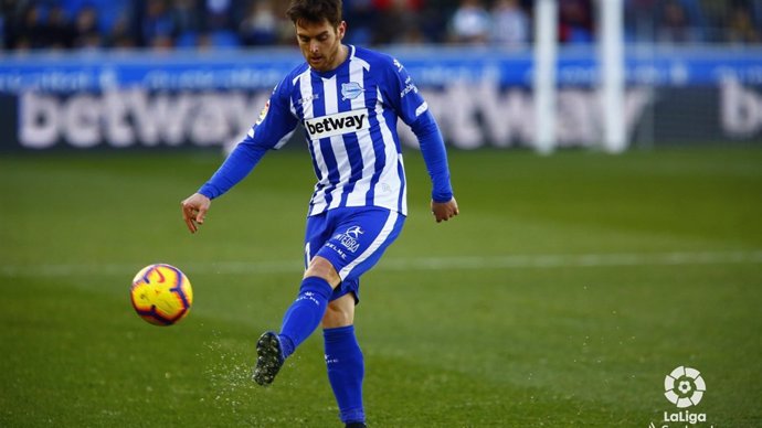 El jugador Ibai Gómez en su etapa en el Deportivo Alavés