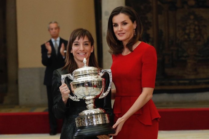 Sandra Sánchez con SM la Reina Letizia