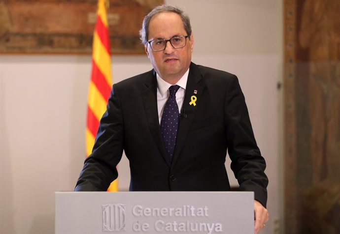 El president de la Generalitat, Quim Torra, en una imatge d'arxiu