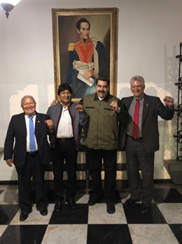 Los presidentes de El Salvador, Bolivia, Venezuela y Cuba