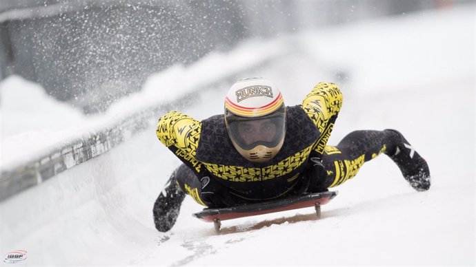 El piloto español de skeleton Ander Mirambell