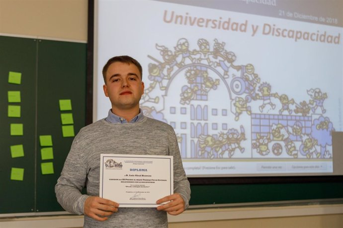 Luis Giral, premiado por la Asociación Universidad y Discapacidad