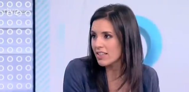 Entrevista en TVE a la portavoz parlamentaria y 'número dos' de Podemos
