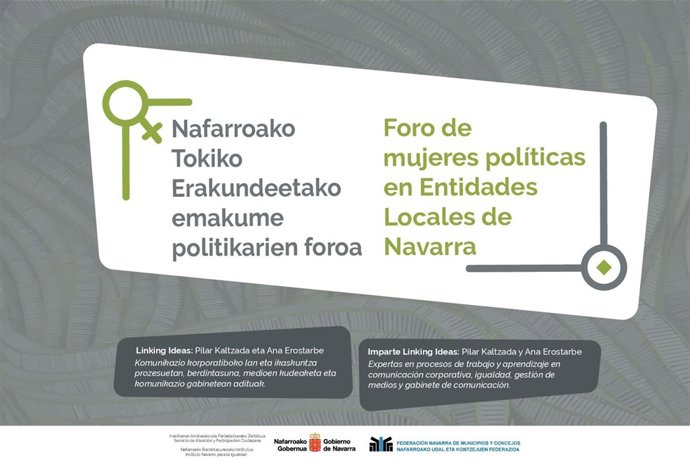 Cartel de presentación del foro de mujeres políticas en entidades locales