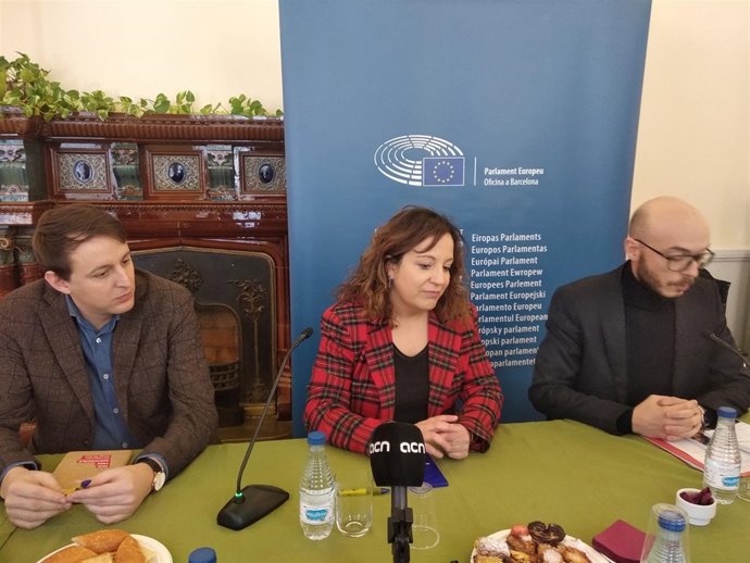 Los eurodiputados socialistas Javi López e Iratxe García