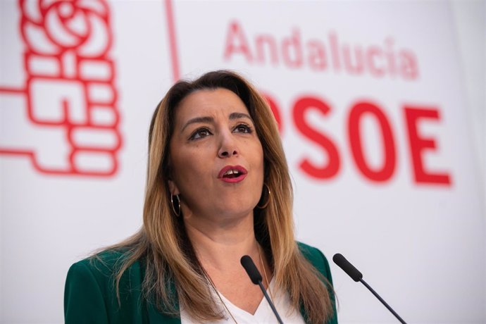 Rueda de prensa de la secretaria general del PSOE-A y presidenta de la Junta en 