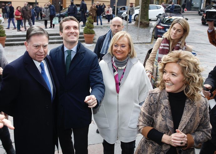 Alfredo Canteli, Pablo Casado, Mercedes Fernández y Teresa Mallada