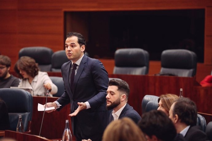 El portavoz de Cs en la Asamblea de Madrid, Ignacio Aguado