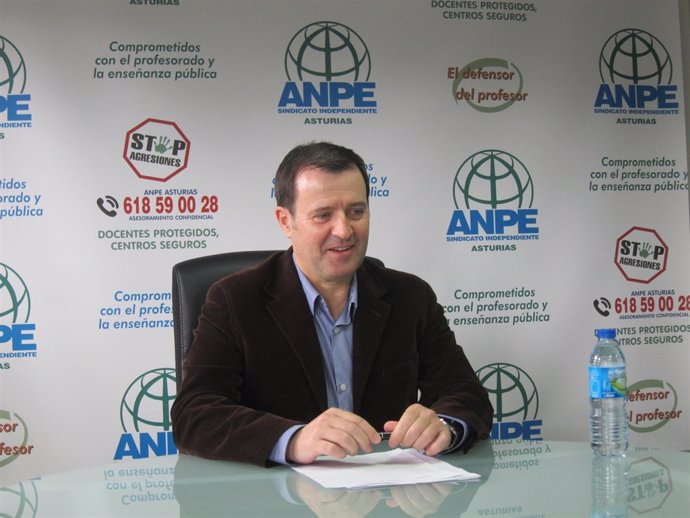 El presidente de ANPE-Asturias, Gumersindo Rodríguez.