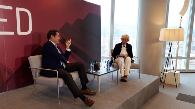 Antonio Garamendi este viernes en Bilbao