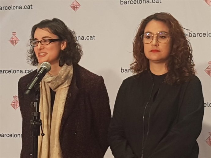 Las concejales de Barcelona Mercedes Vidal y Laura Pérez