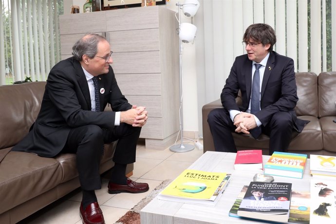 Reunió a Waterloo (Blgica) entre el pt.Q.Torra i l'expt.C.Puigdemont.