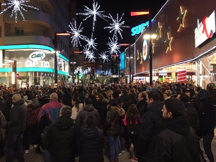 Manifestació sindical del passat 17 de desembre a Andorra