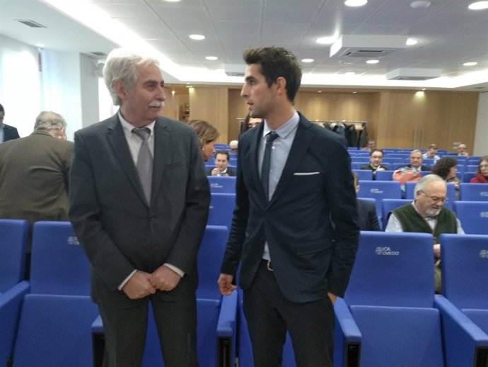 Manuel Herminio García Álvarez y Eduardo García en el ICA.