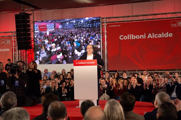 Acte de presentació del candidat del PSC a l'alcaldia de Barcelona, Collboni