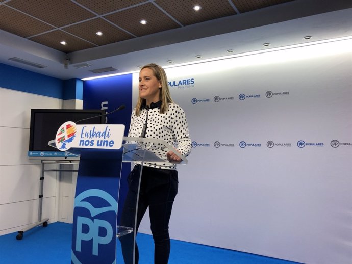 Amaia Fernández en rueda de prensa en Bilbao