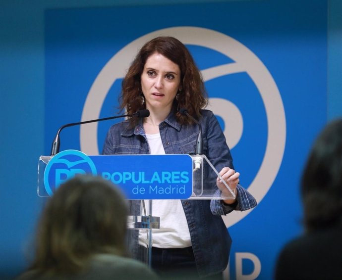 La portavoz del PP de Madrid, Isabel Díaz Ayuso