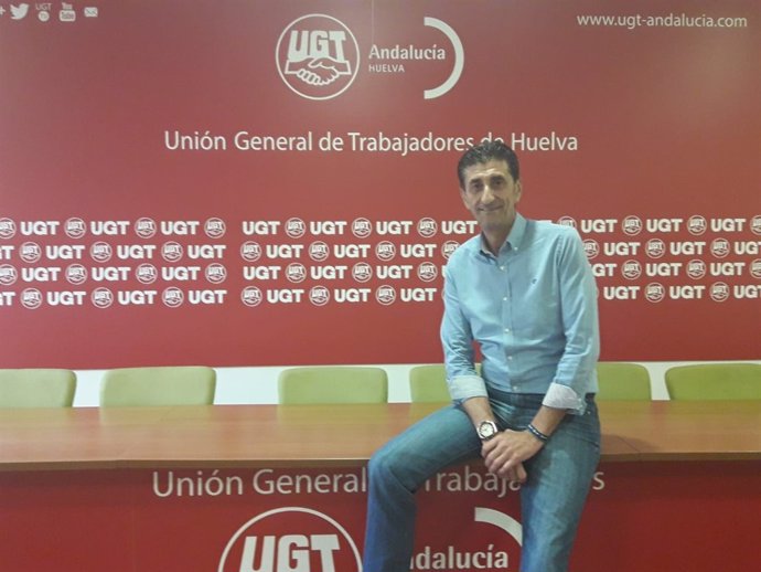 El secretario general de UGT en Huelva, Sebastián Donaire.