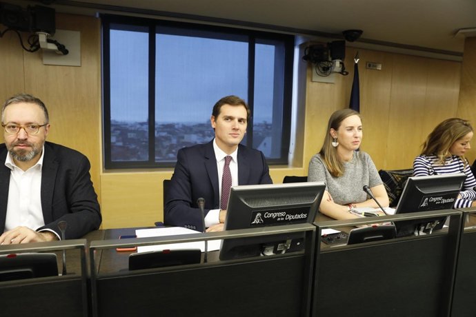 Reunión del Grupo Parlamentario Ciudadanos en el Congreso