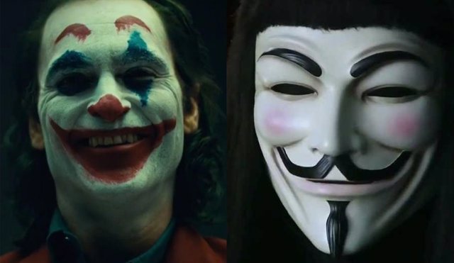 Joker y V de Vendetta