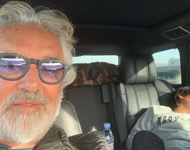 Instagram Flavio Briatore e hijo Falco