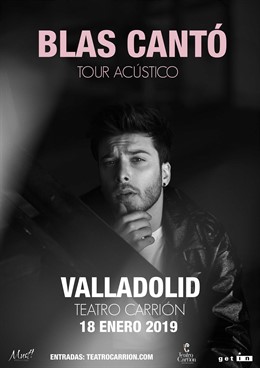 Valladolid.- Cartel concierto Blas Cantó 14-1-18