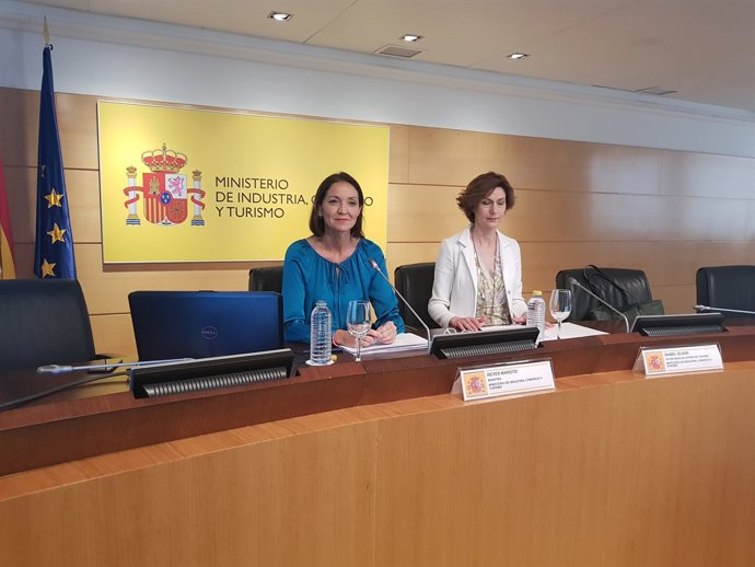 Rueda de prensa de la ministra de Industria, Turismo y Comerico, Reyes Maroto
