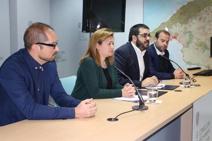 El conseller Vicen Vidal en una imagen de la rueda de prensa