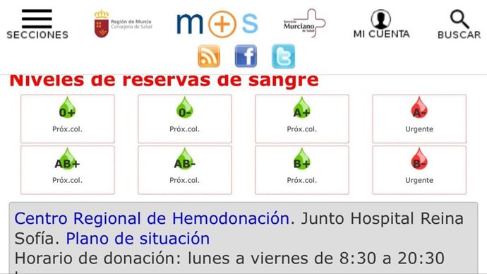 Reservas de sangre caen