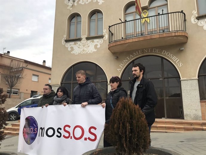 Sindicatos de Mossos apoyan a vecinos de Dosrius (Barcelona)