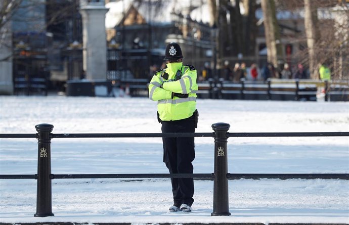 Un policía británico