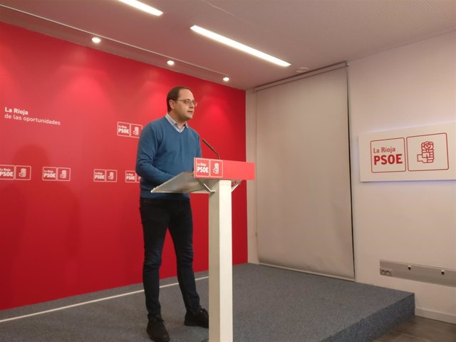 El diputado nacional del PSOE, César Luena en comparecencia de prensa