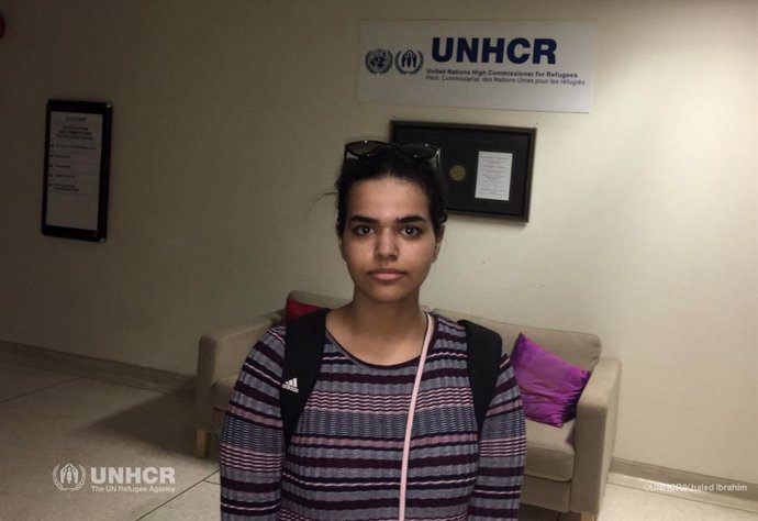 Rahaf Mohammed al Qunun, joven saudí que escapó de su familia