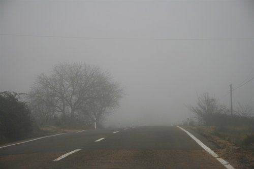 Niebla en Aragón.