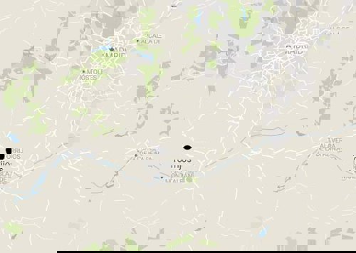 Línea del tren en Torrijos