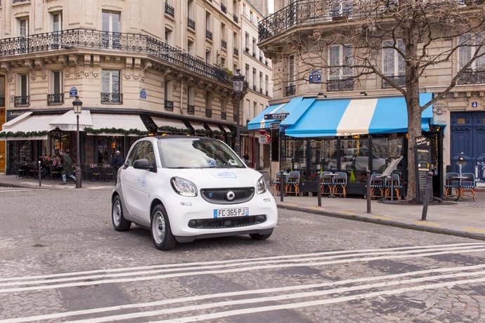 Automóvil de Car2go en París