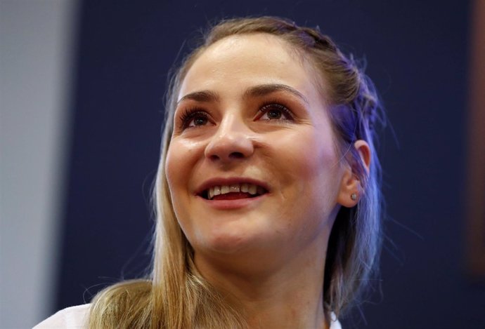 La ciclista alemana y doble campeona olímpica Kristina Vogel 