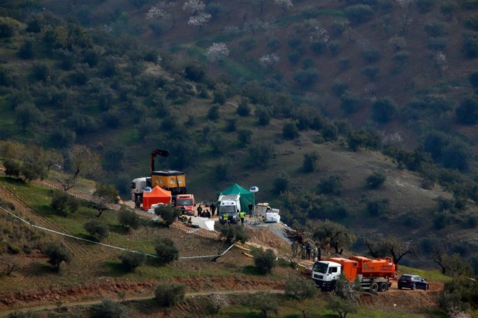 Operativo de rescate del niño en Totalán