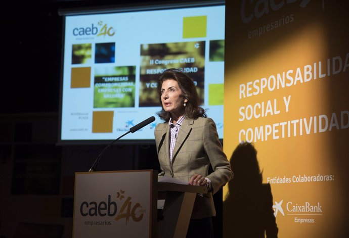 La presidenta de CAEB, Carmen Planas