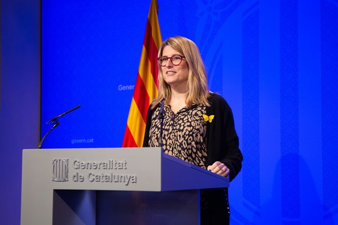 Roda de premsa al Palau de la Generalitat després del Consell Executiu