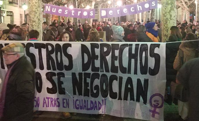 Manifestación en Soria por la igualdad.