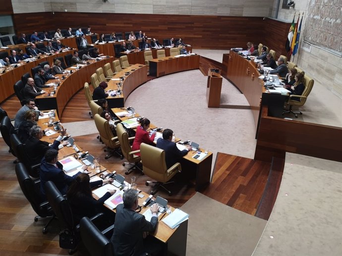 Pleno de PGEx en la Asamblea de Extremadura