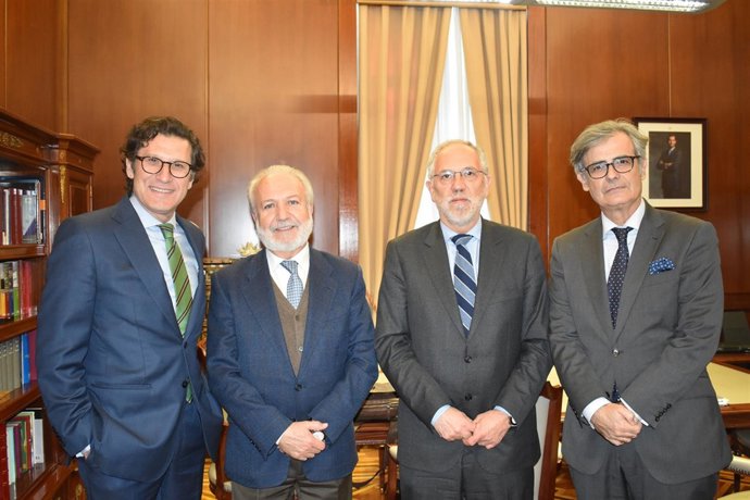 De izquierda a derecha, del Riquelme, Dolz, Viejo y Martínez Moya