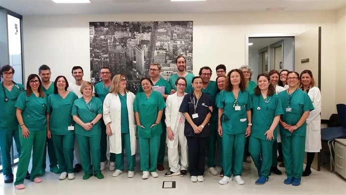 Equipo de profesionales del Servicio de Medicina Intensiva del H. Santa Lucía