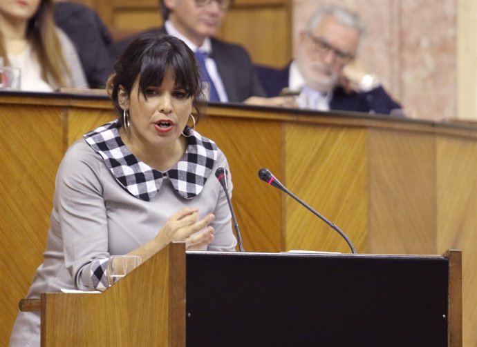 Teresa Rodríguez intervé al debat d'investidura de Juanma Moreno 
