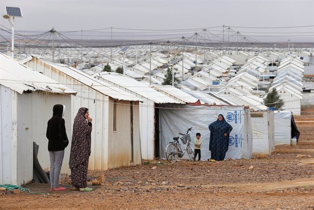 Campo de refugiados sirios de Azraq, en Jordania