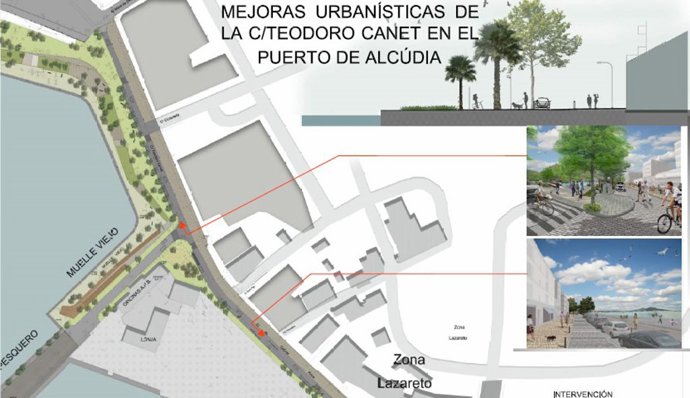 Mejoras urbanísticas en el Puerto de Alcúdia
