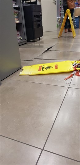 Suelo de los juzgados de lo Penal en el Edificio Noga