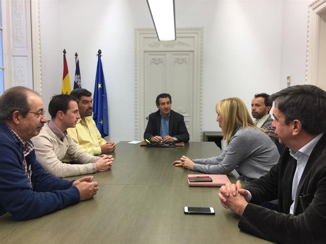 Reunión líder del PP en Baleares, Biel Company, y Federación de Cazadores