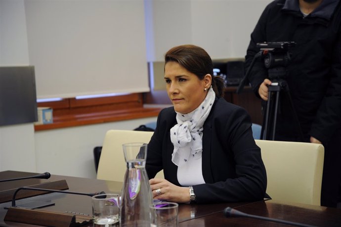 Elisa Barrientos, en la comisión de la Asamblea